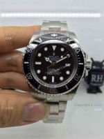 NEW UPGRADED Copy Swiss Rolex Deepsea Sea-Dweller Watch SS Black 44mm